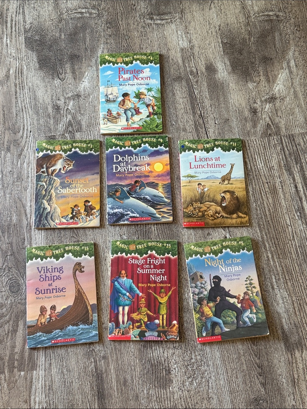 Scholastic Magic Tree House Books - Colorful Adventure Covers